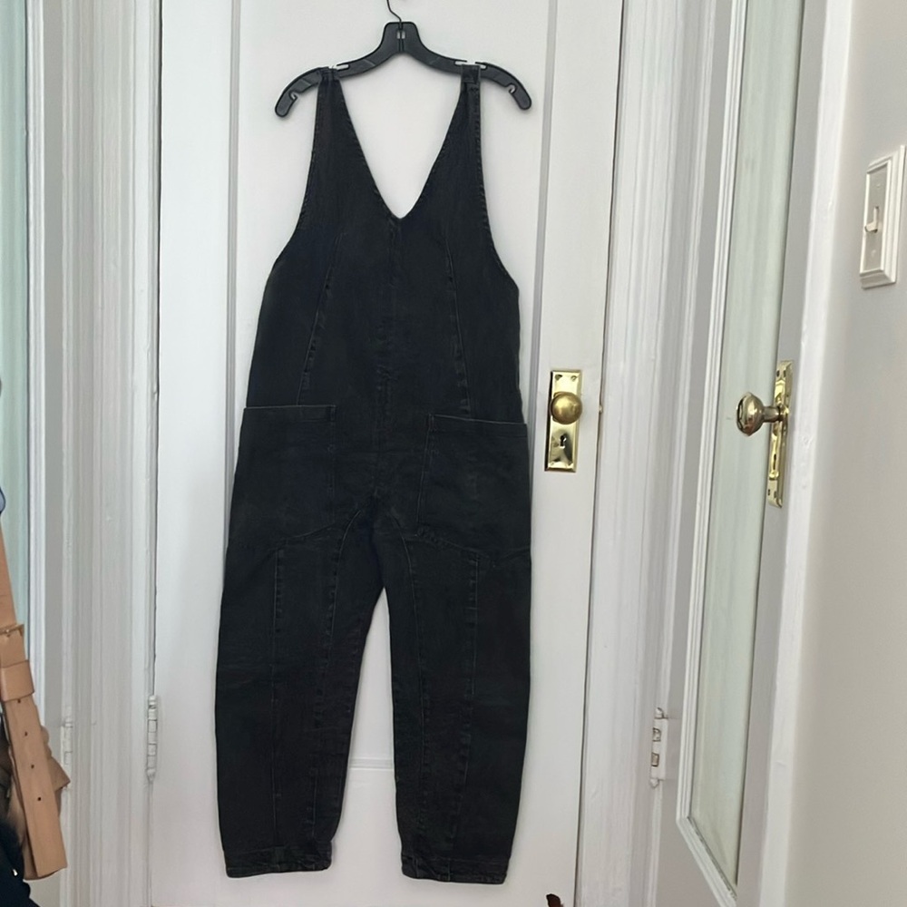 Free People Barrel Leg Overalls
